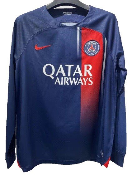 Camisa I PSG 2023 2024 Home manga comprida